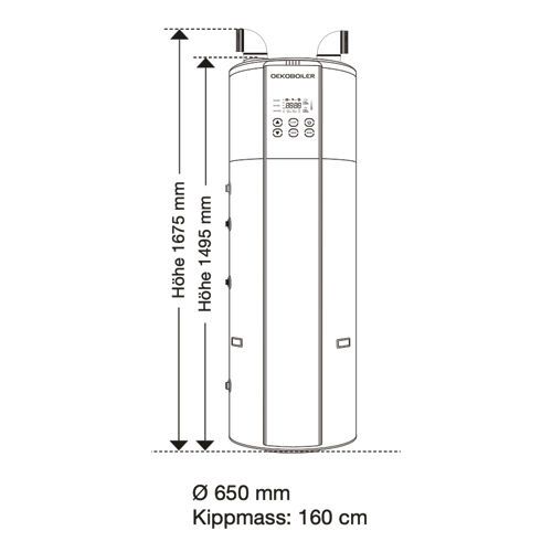 RS-Oekoboiler 04 200 L Wärmepumpenboiler ohne WT – Bild 2