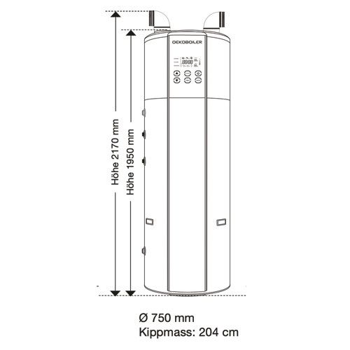 RS-Oekoboiler 04R 450 L Wärmepumpenboiler mit WT – Bild 2