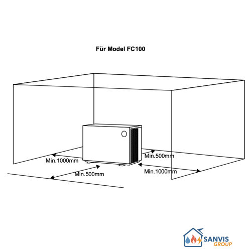 Pool Wärmepumpe Kibernetik FC100 Inverter bis 100 m3 Aussenaufstellung – Bild 2